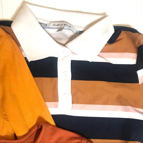 Bundle of 3 Orange Tops Heart & Hips and Others - Picture 4 of 9